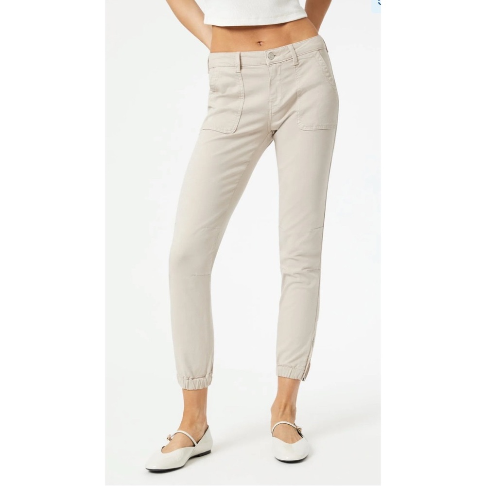 Mavi Ivy Mid Rise slim Cargo Tan Casual Pants